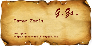 Garan Zsolt névjegykártya