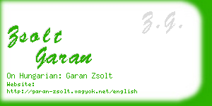zsolt garan business card